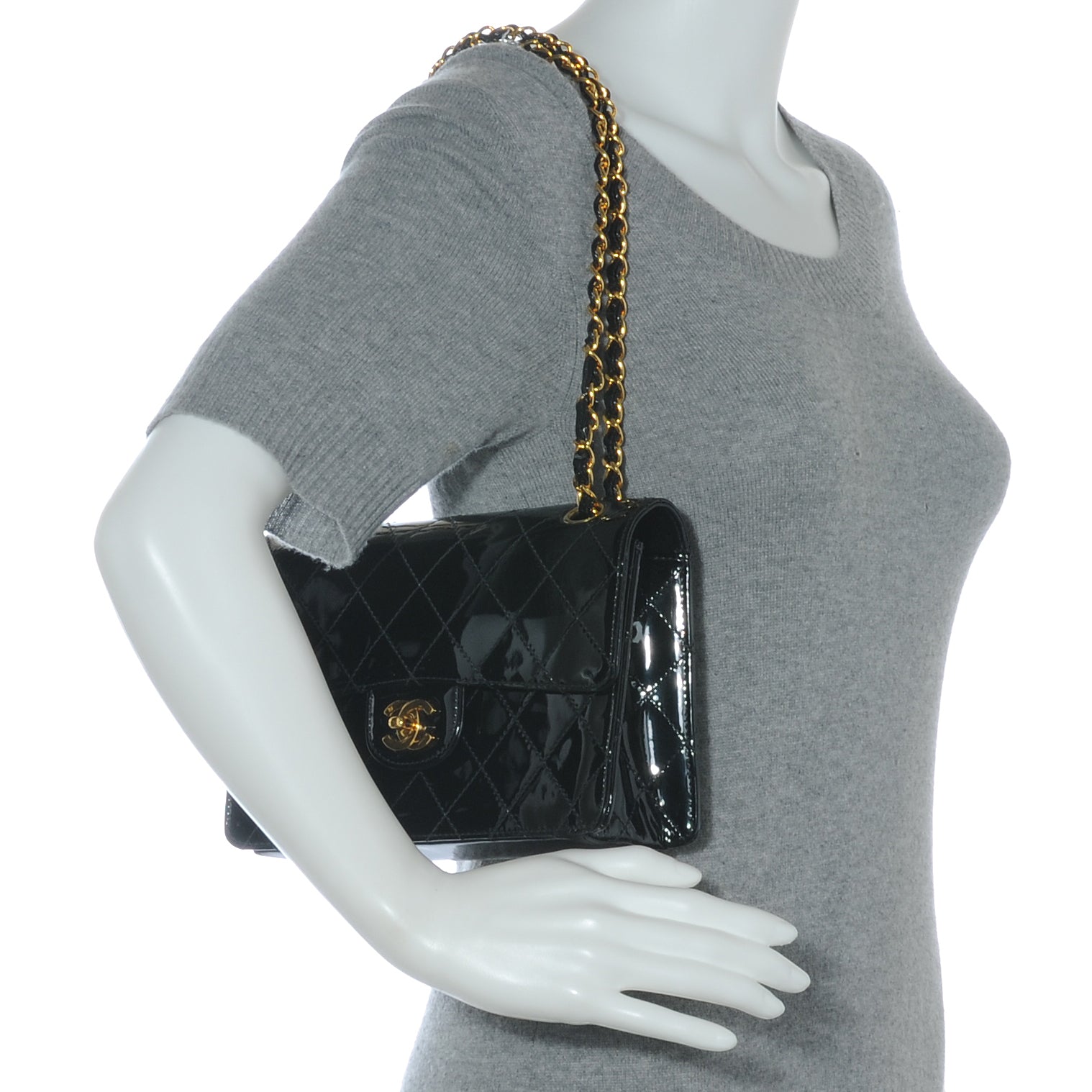 Chanel Patent Small Flap Black 2 of 9