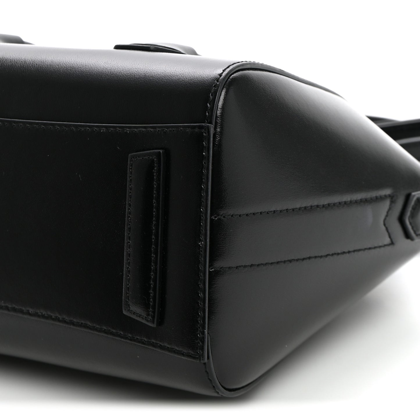 Box Calfskin Mini Lock Antigona Shoulder Bag Black