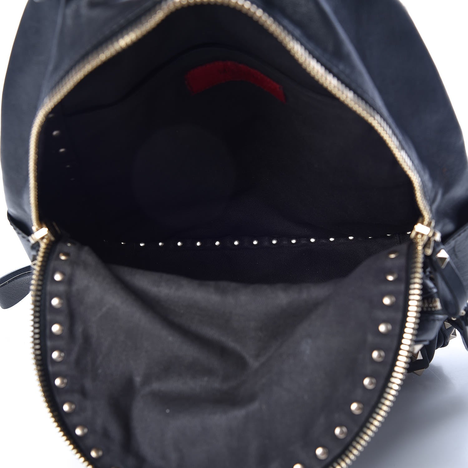 Valentino Garavani Vitello Medium Rockstud Backpack Black 5 of 13