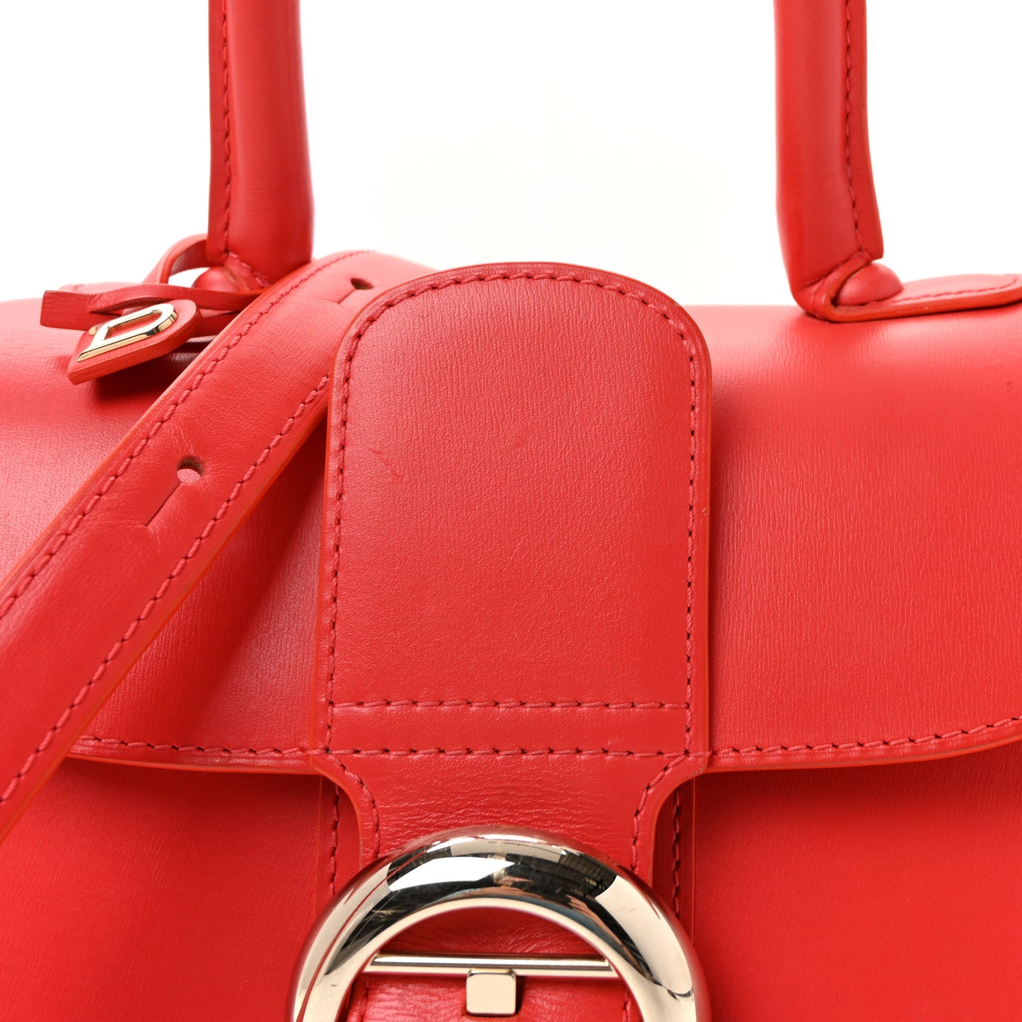Box Calfskin Mini Brillant Satchel Coral