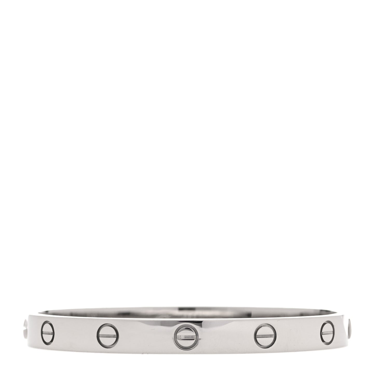 18K White Gold LOVE Bracelet 17