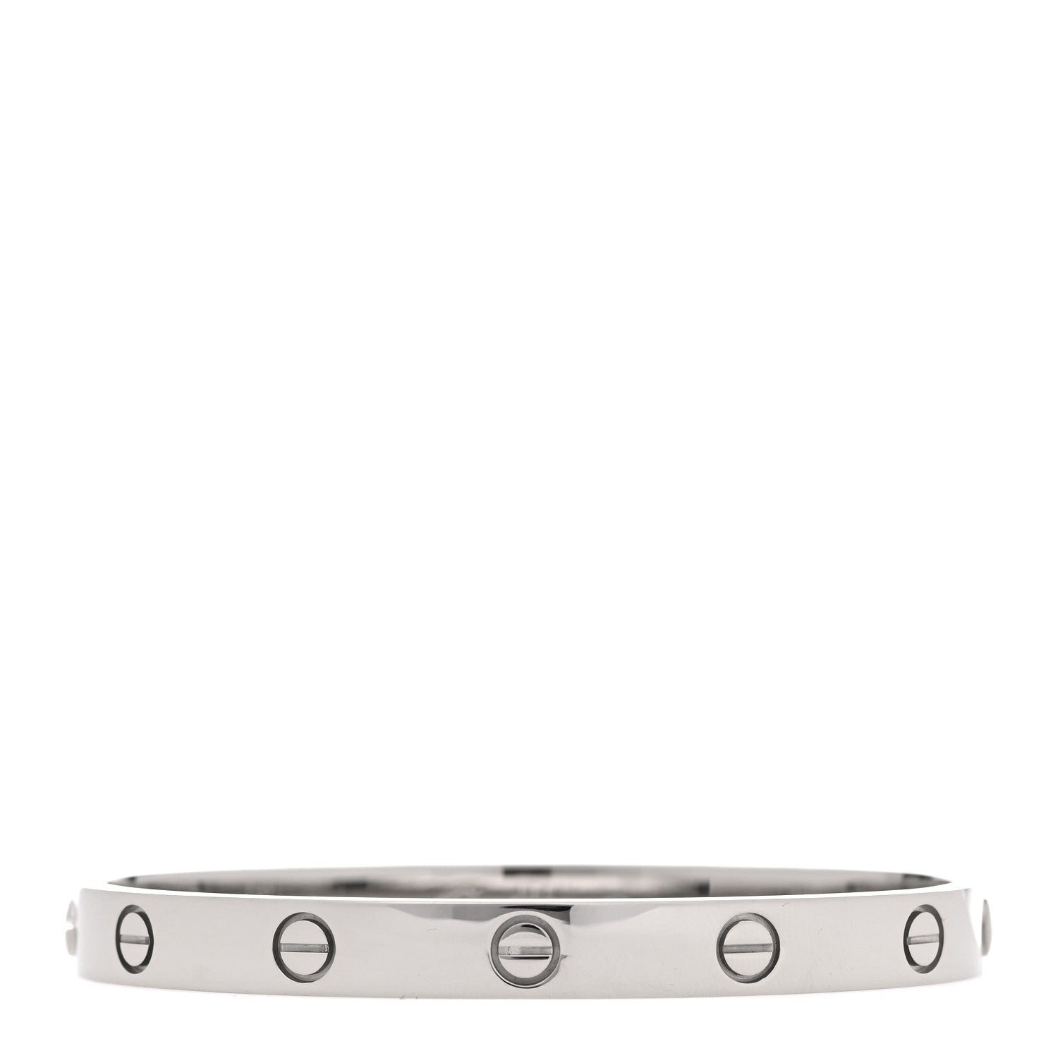 Cartier 18K White Gold LOVE Bracelet 17 3 of 7
