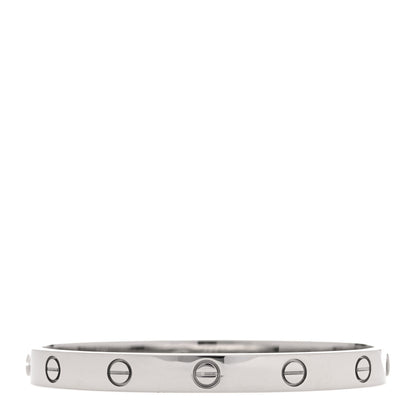 Cartier 18K White Gold LOVE Bracelet 17 3 of 7