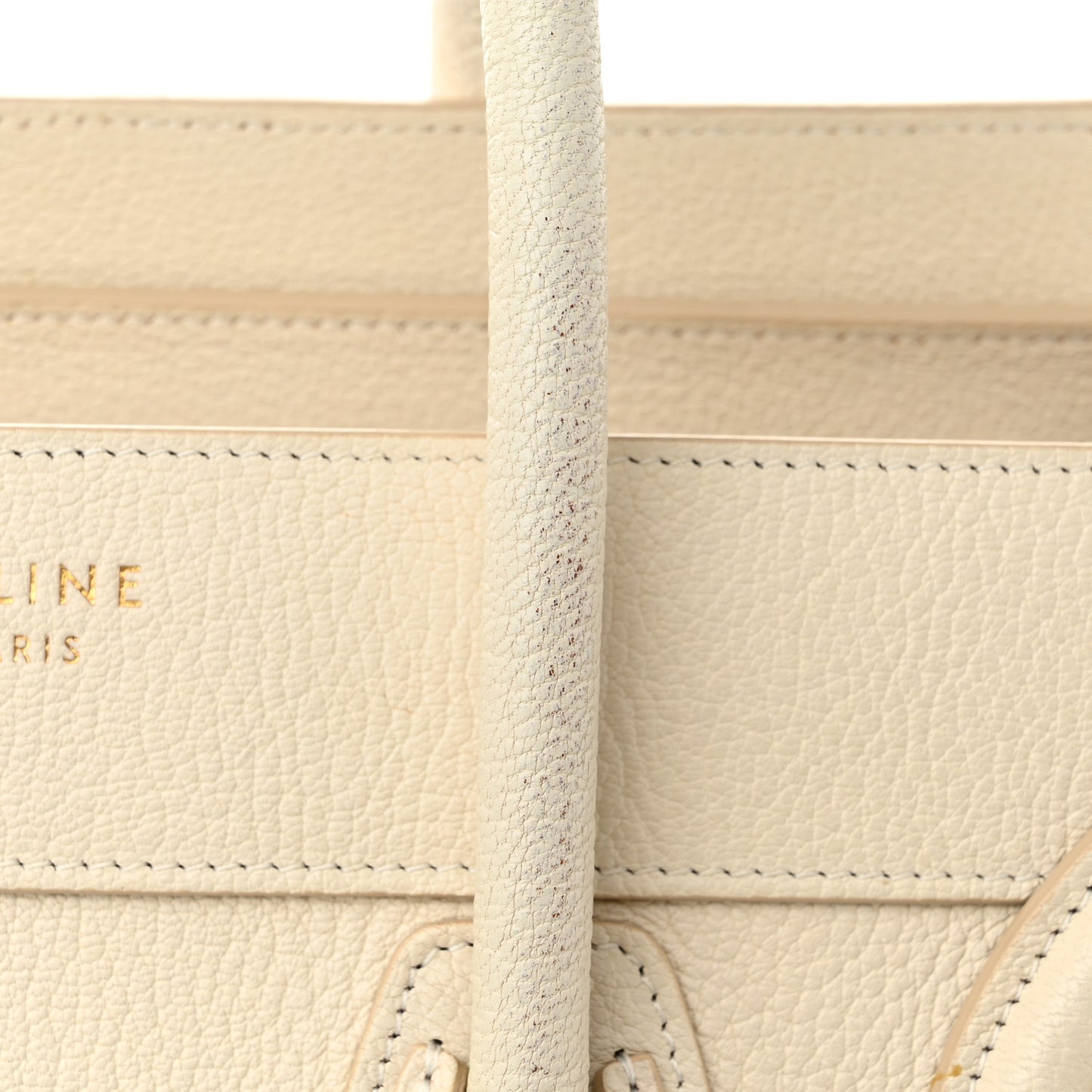 Goatskin Micro Luggage White