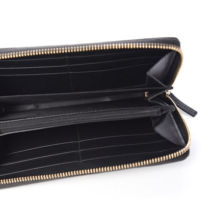 Gucci Guccissima Bow Zip Around Wallet Black 4 of 7