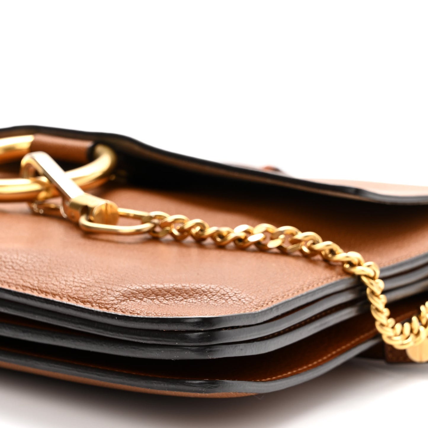 Goatskin Medium Faye Shoulder Bag Caramel