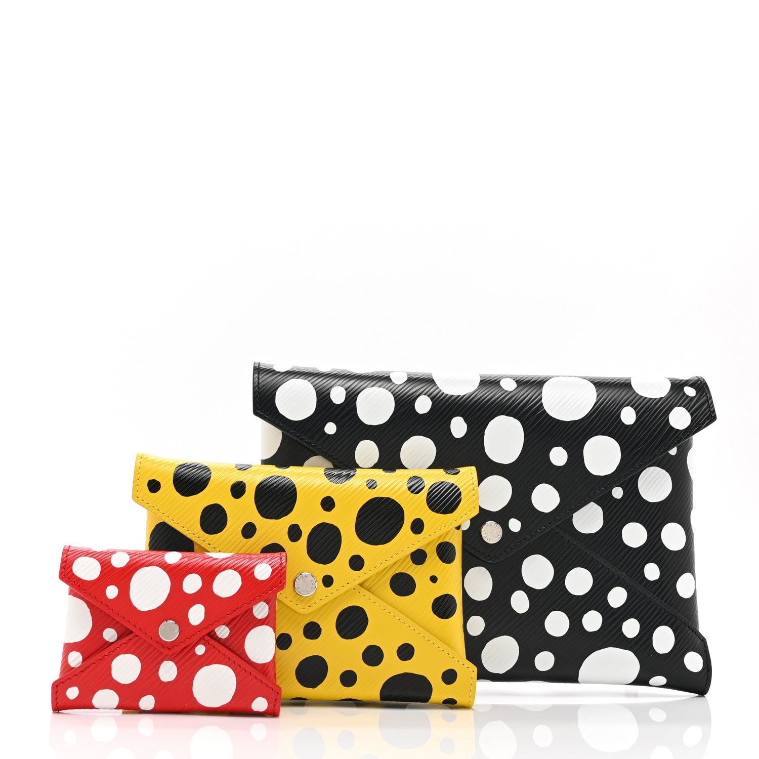 Louis Vuitton LV X YK Epi Kirigami Pochette Set Black Red Yellow 1 of 13