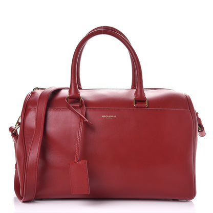 Saint Laurent Calfskin Classic Duffle 6 Red 1 of 11