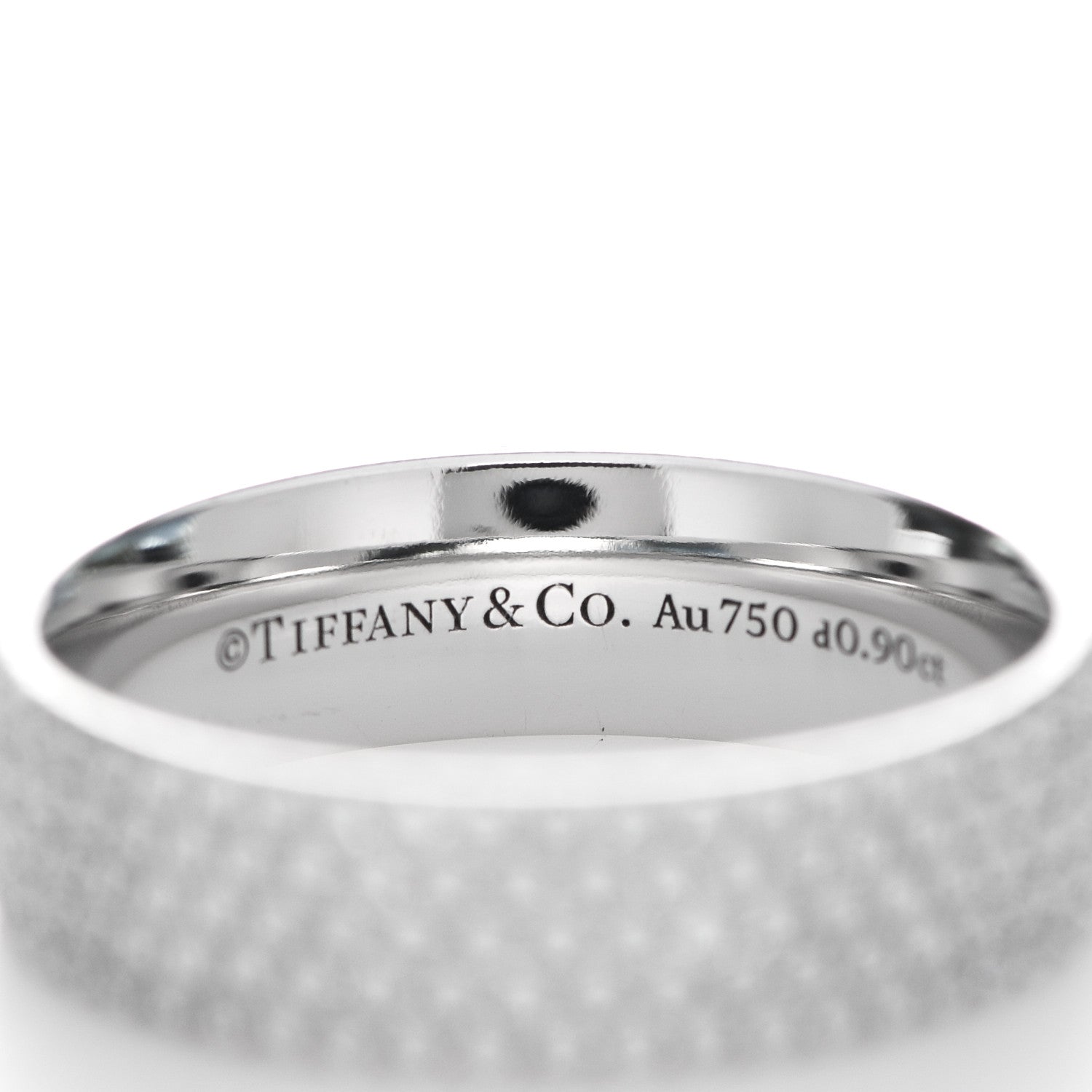 Tiffany 18K White Gold Diamond Metro Five-Row Ring 51 5.75 4 of 5