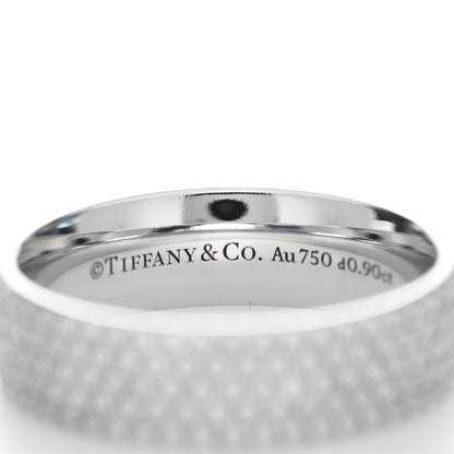 Tiffany 18K White Gold Diamond Metro Five-Row Ring 51 5.75 4 of 5