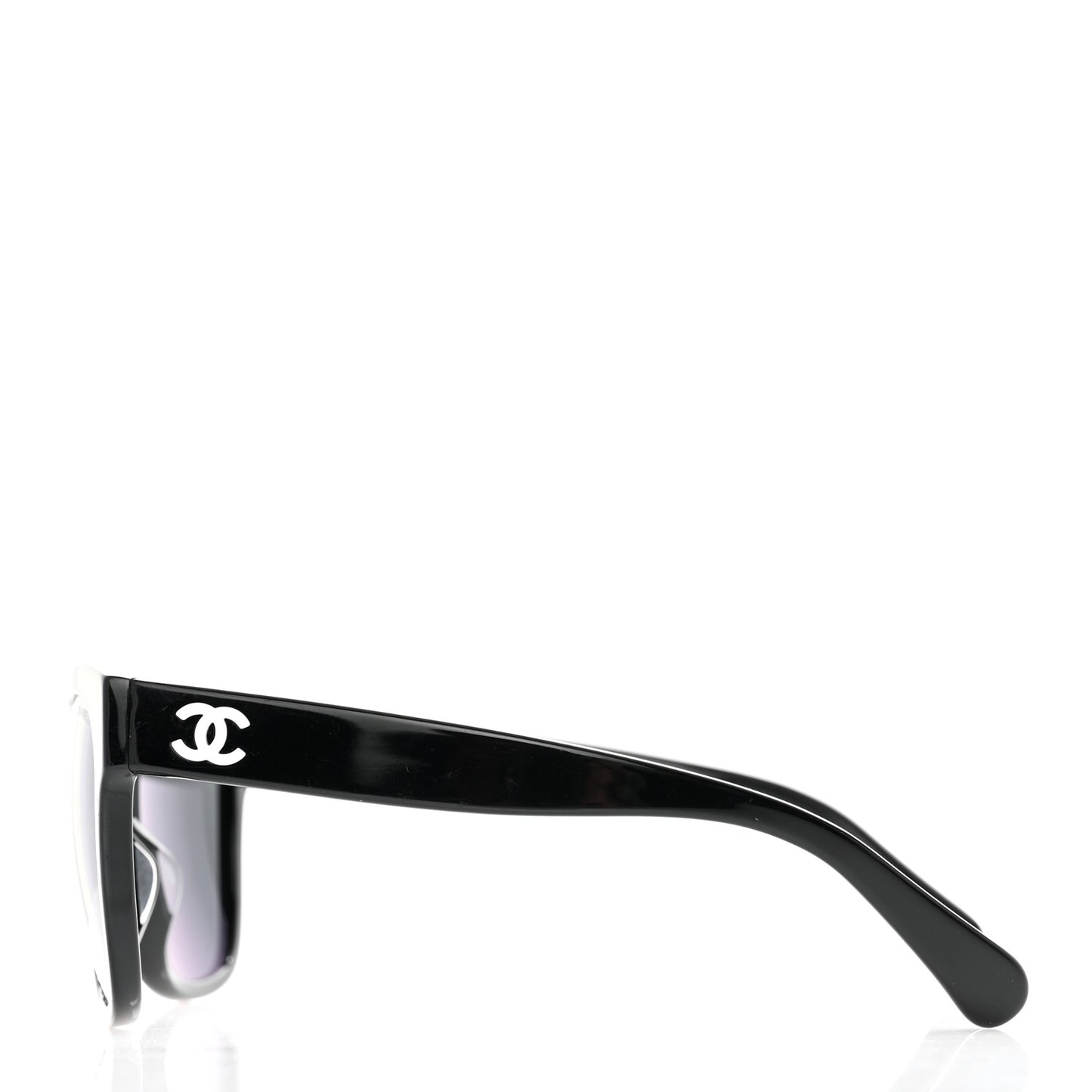 Acetate Square CC Sunglasses 5380-A Black