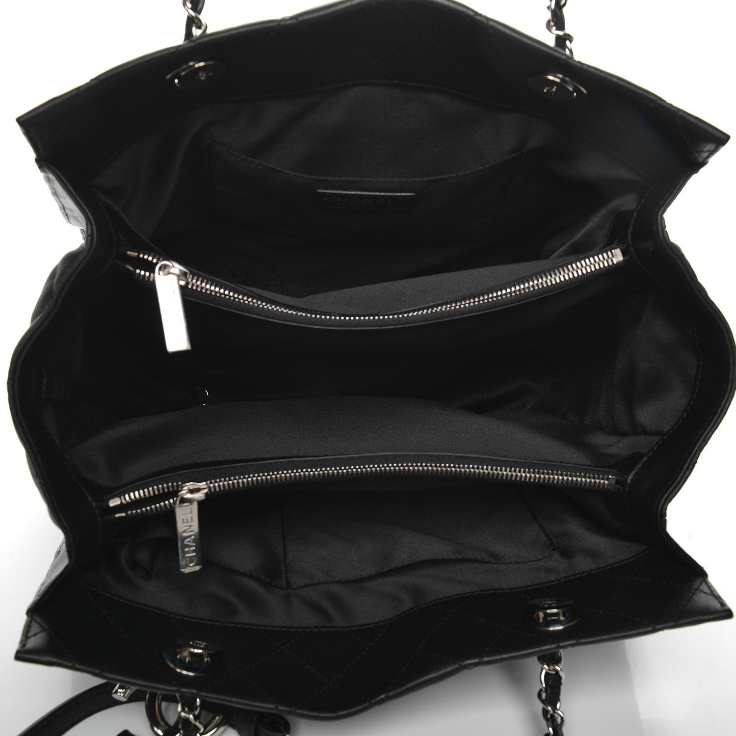 Chanel Calfskin Quilted Large Chic and Soft Shopping Tote Black 5 of 9