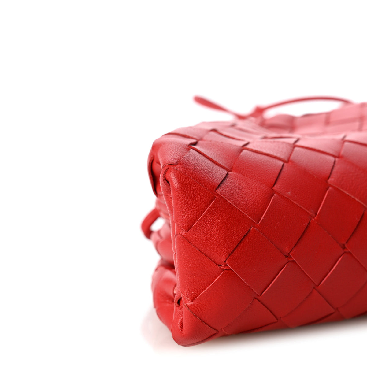Nappa Intrecciato The Mini Pouch Bright Red