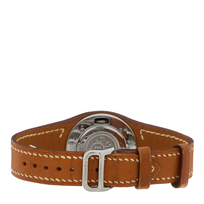 Hermes Stainless Steel Barenia 30mm Harnais Quartz Watch Fauve 3 of 4