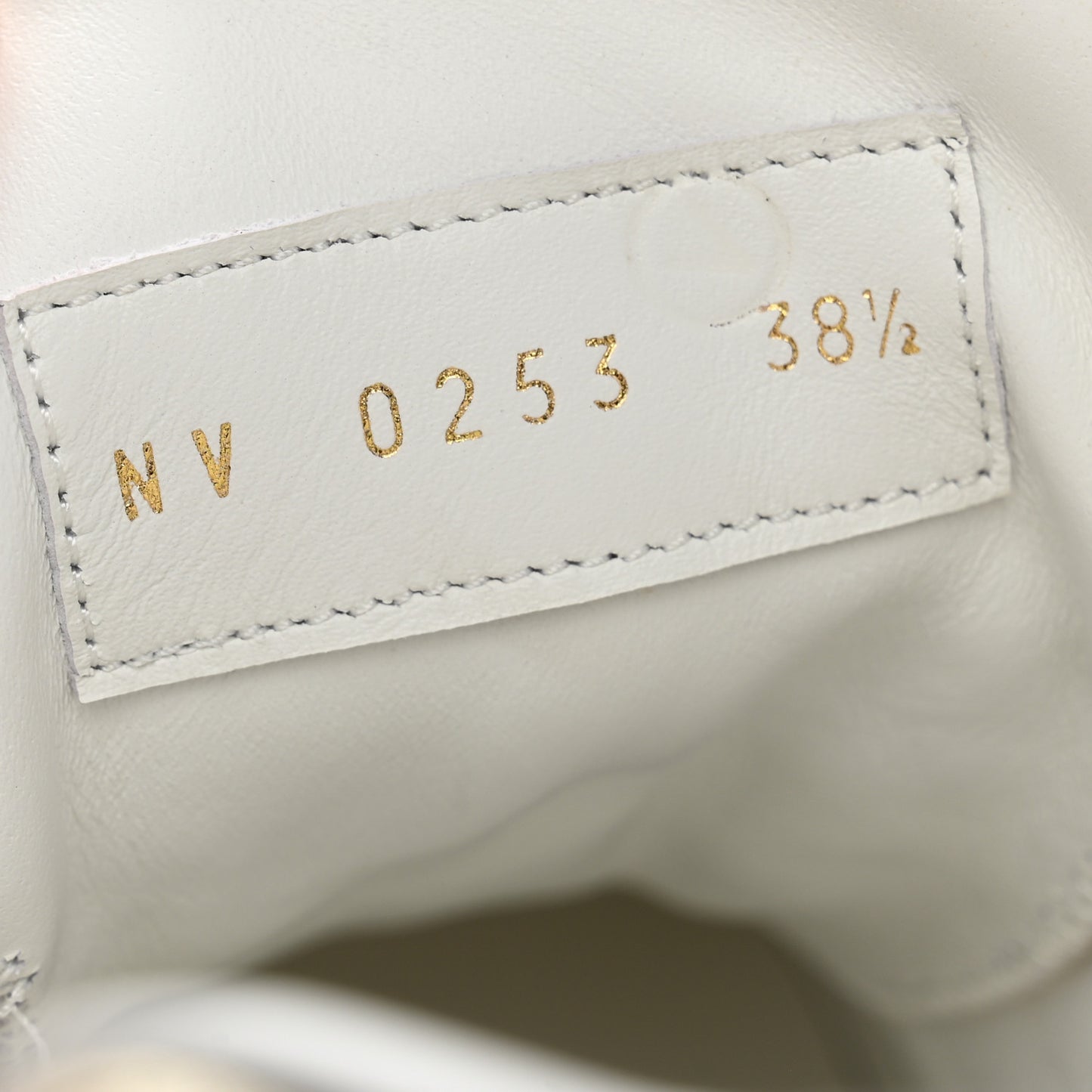 Monogram Calfskin Run Away Sneakers 38.5 Beige Gold