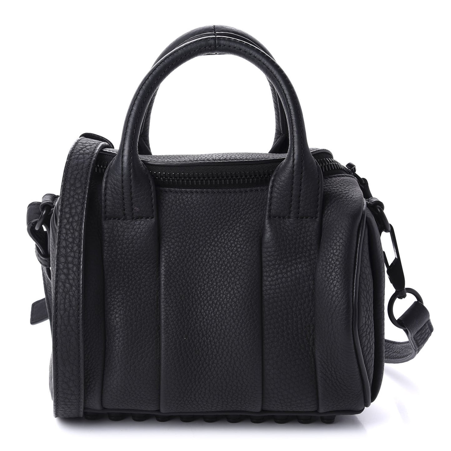 Pebbled Lambskin Rockie Black Matte Black Hardware