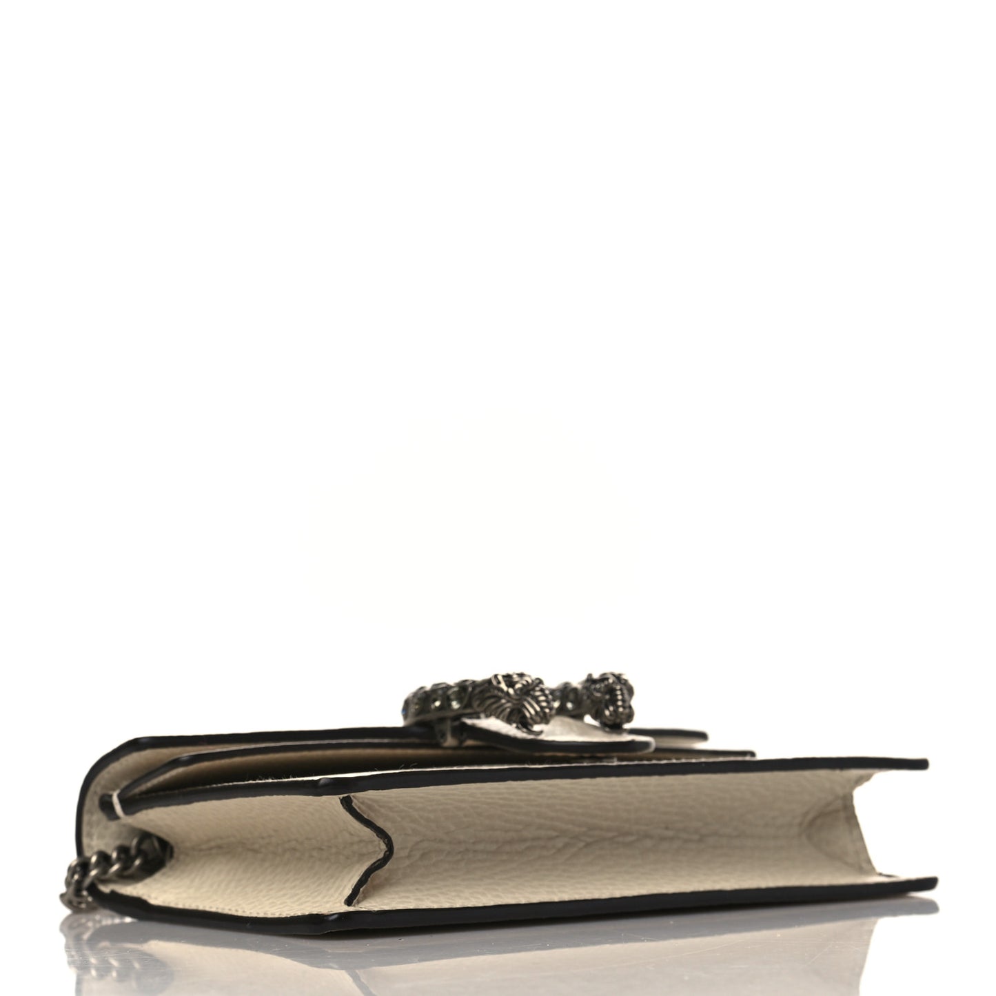 Dollar Calfskin Crystal Super Mini Dionysus Shoulder Bag Mystic White Black Diamond