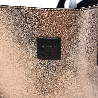 MCM Grained Calfskin Large Reversible Wandel Tote Black 19 of 19