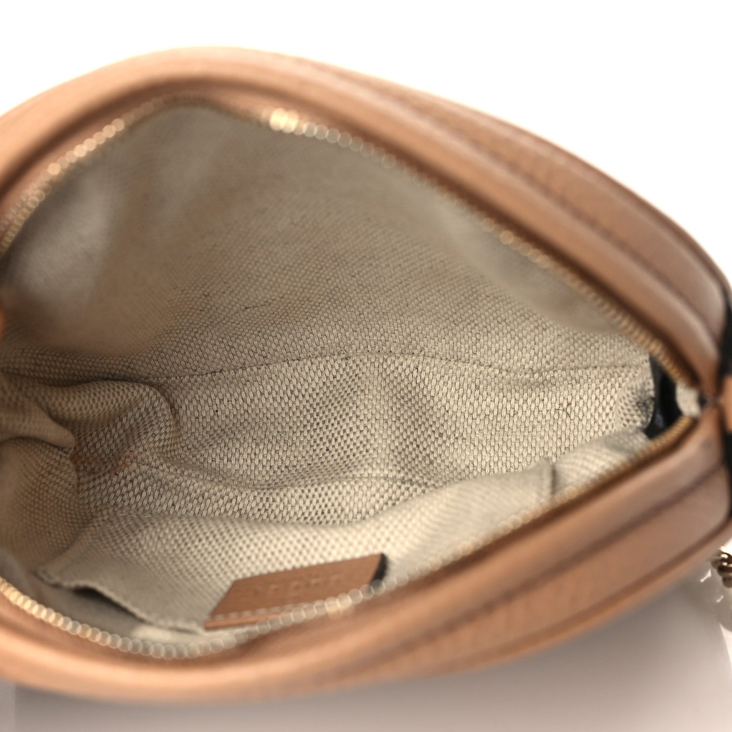 Pebbled Calfskin Mini Soho Chain Bag Camelia