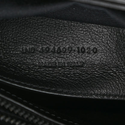 Saint Laurent Calfskin Y Quilted Monogram Monochrome Small Loulou Chain Satchel Black 8 of 15
