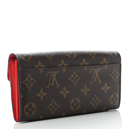 Louis Vuitton Monogram Sarah Wallet NM Coquelicot 3 of 6