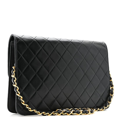 Chanel Lambskin Quilted Medium Single Flap Black 3 of 14