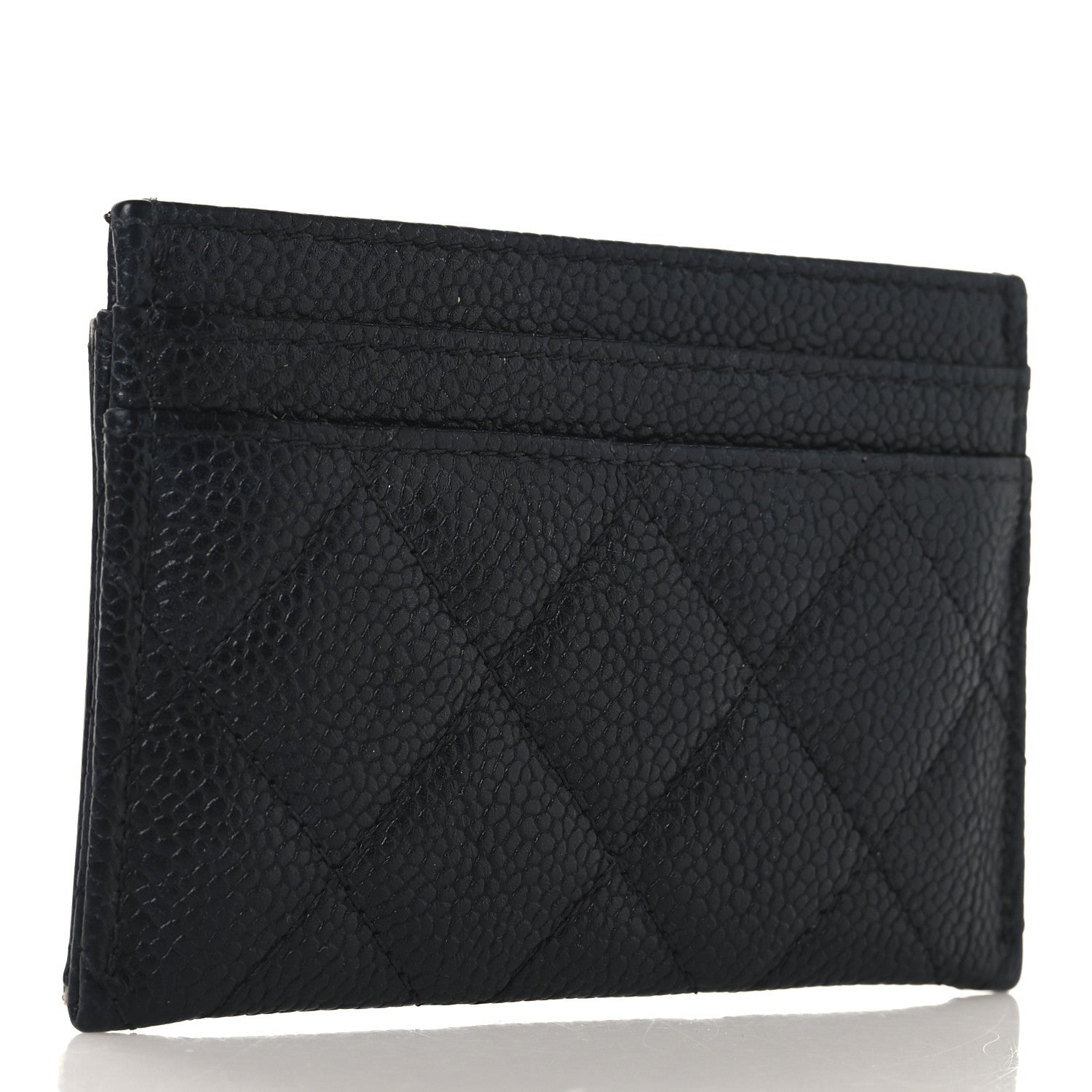 Chanel Caviar Quilted Filigree Card Holder Black 3 of 10