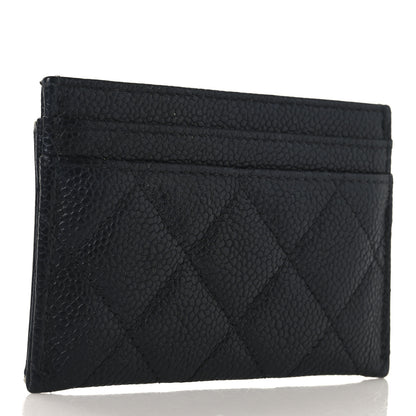 Chanel Caviar Quilted Filigree Card Holder Black 3 of 10
