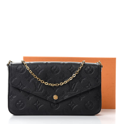 Louis Vuitton Empreinte Pochette Felicie Chain Wallet Black 12 of 12