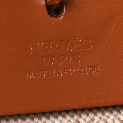 Hermes Toile H Berline Vache Hunter Herbag Zip 31 PM Orange Mecano Fauve 7 of 11