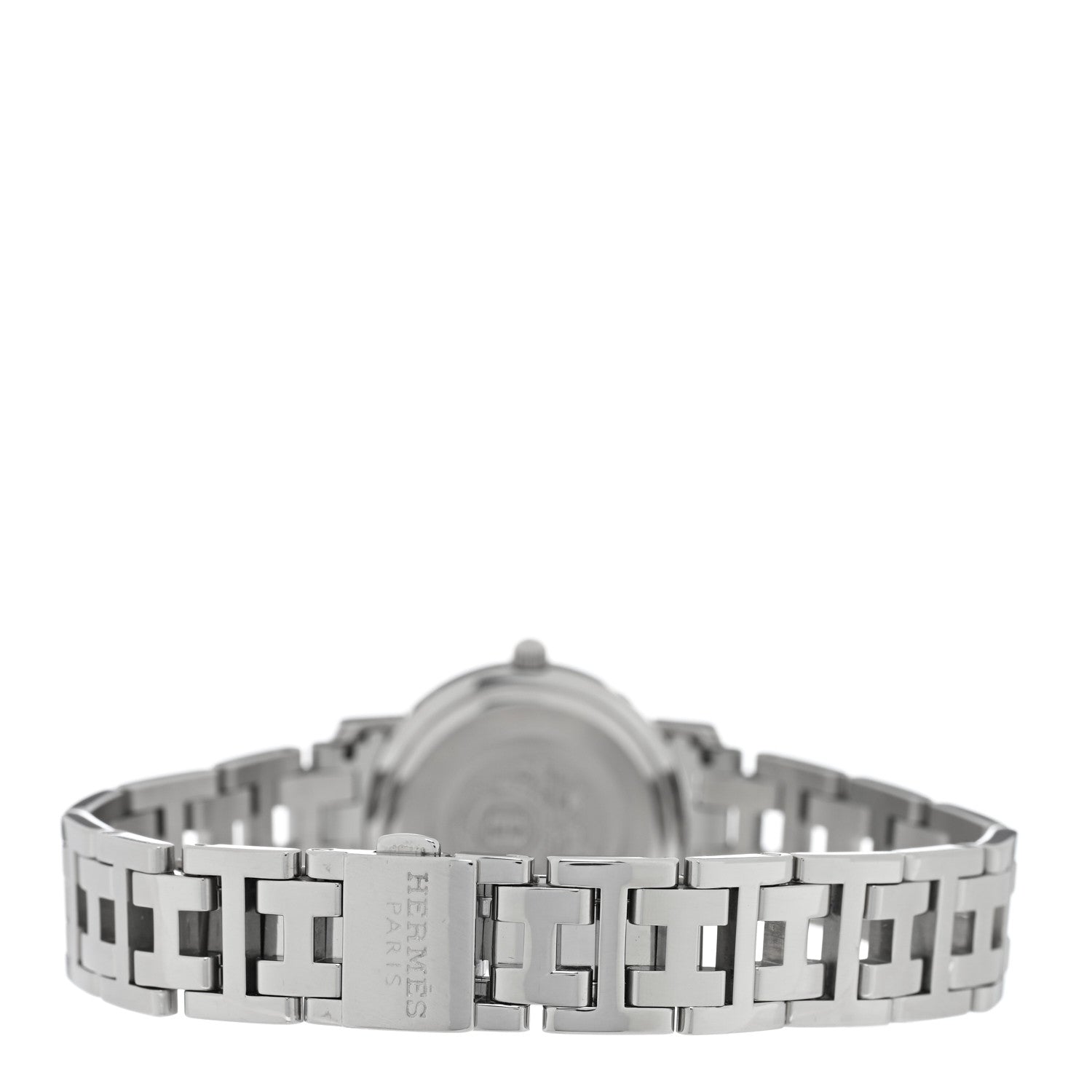 Hermes Stainless Steel 24mm Clipper Quartz Watch White 3 of 4