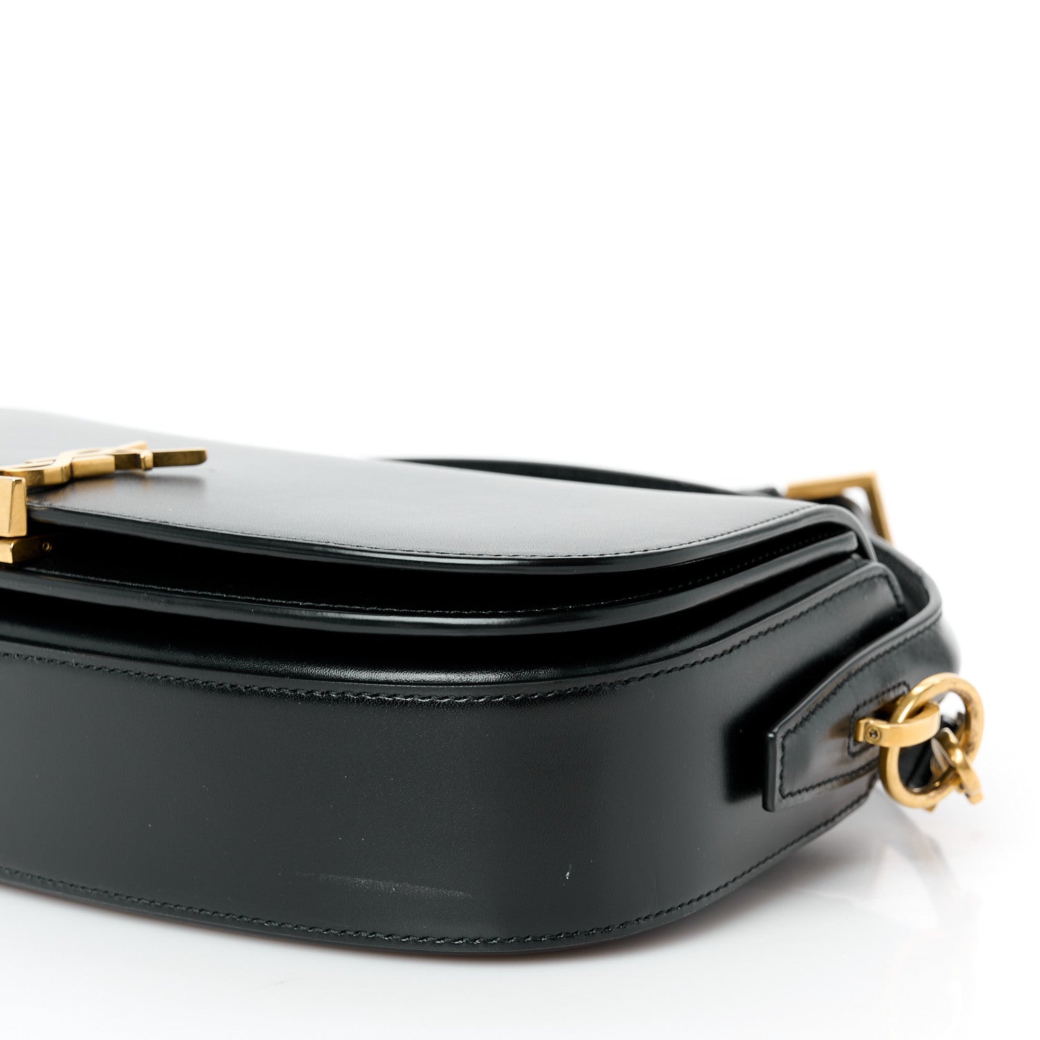Saint Laurent Box Calfskin Voltaire Top Handle Crossbody Bag Black 11 of 11