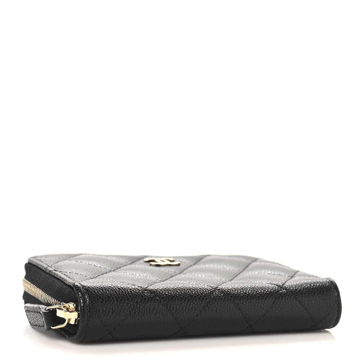 Chanel Caviar Quilted Zip Coin Purse Black 4 of 8