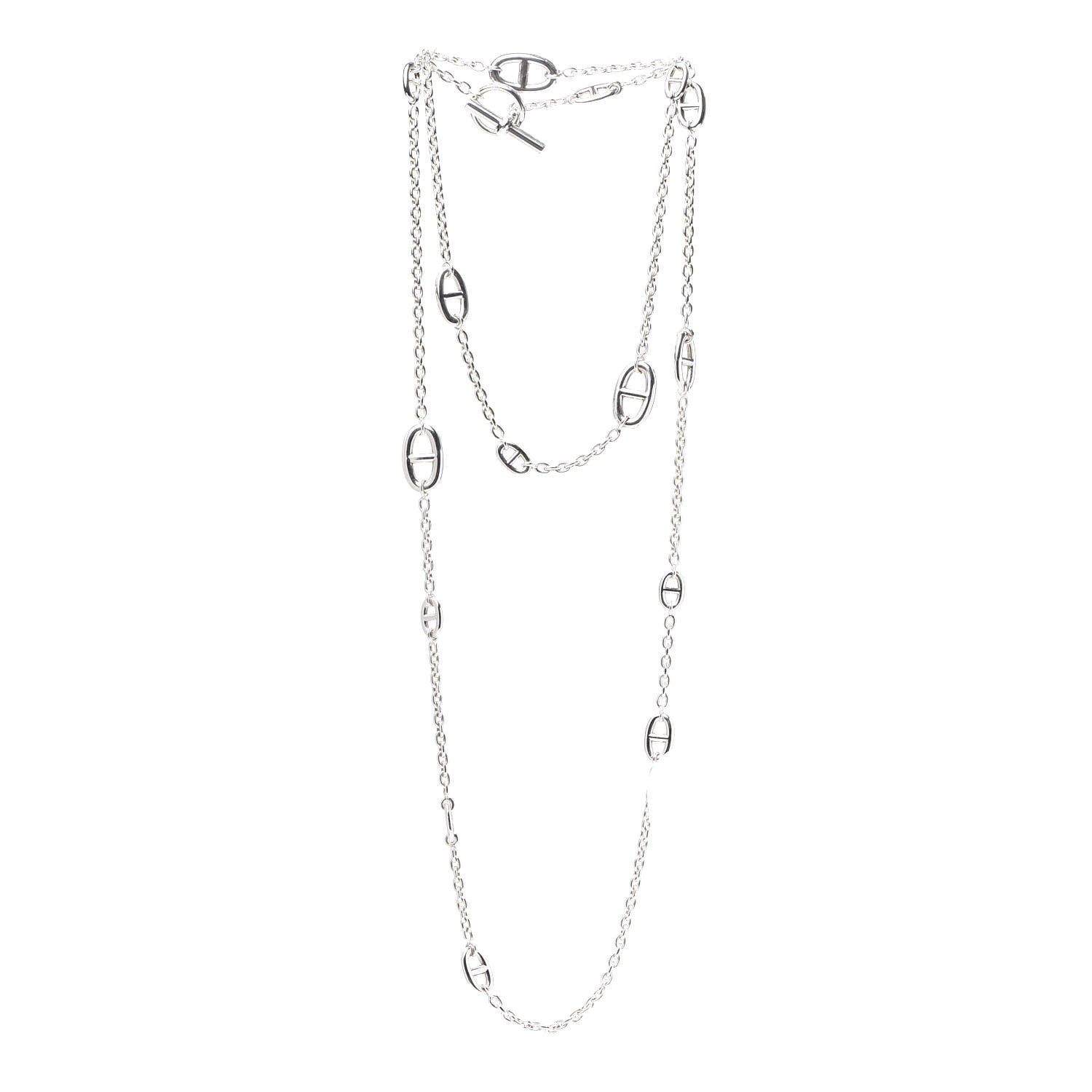 Hermes Sterling Silver Farandole Necklace 120 2 of 5