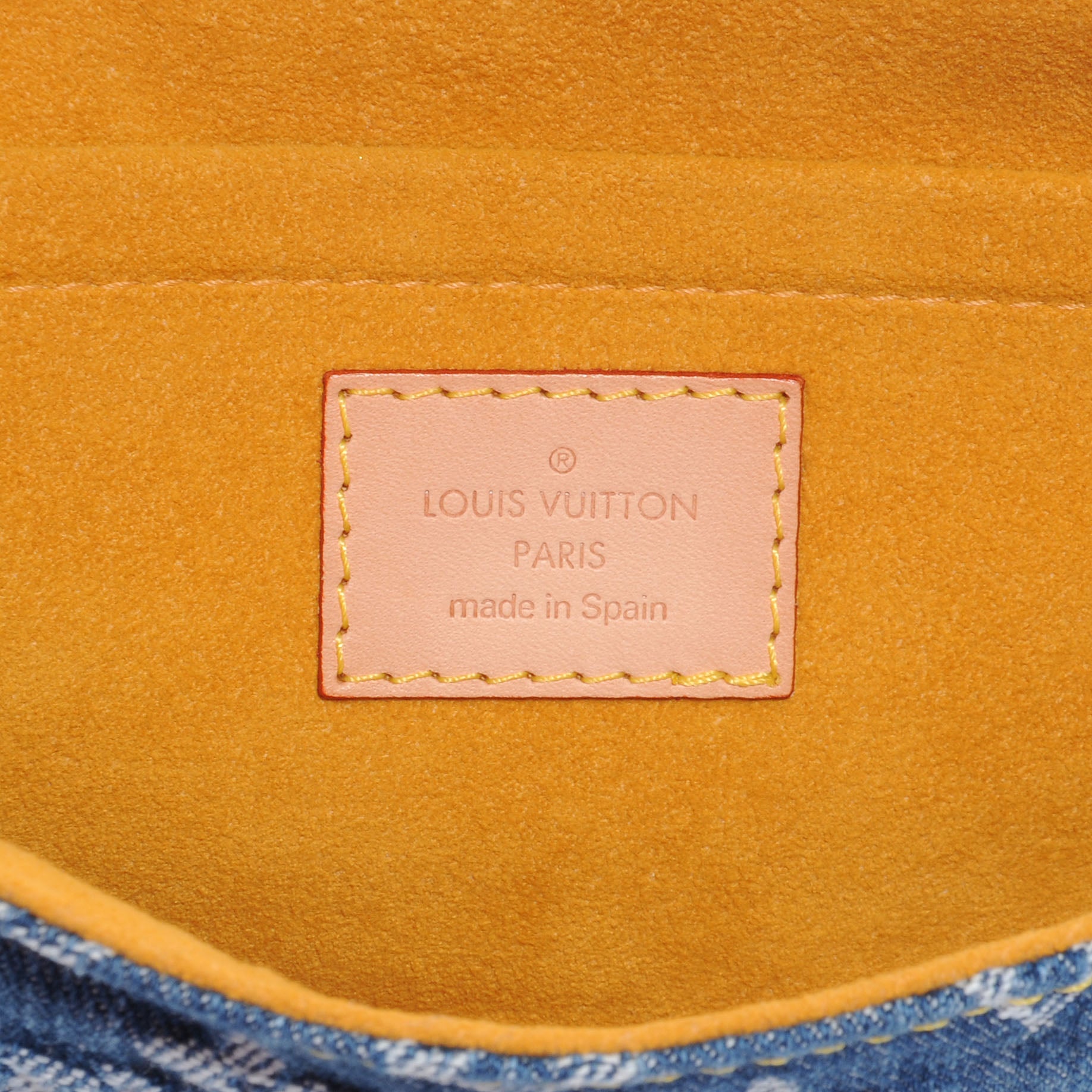 Louis Vuitton Monogram Denim Mini Pleaty Blue 6 of 7