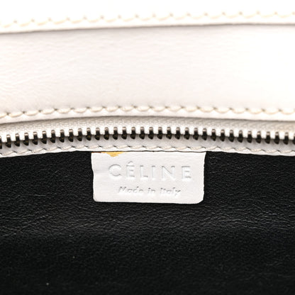 Celine Smooth Calfskin Nano Luggage White 6 of 13