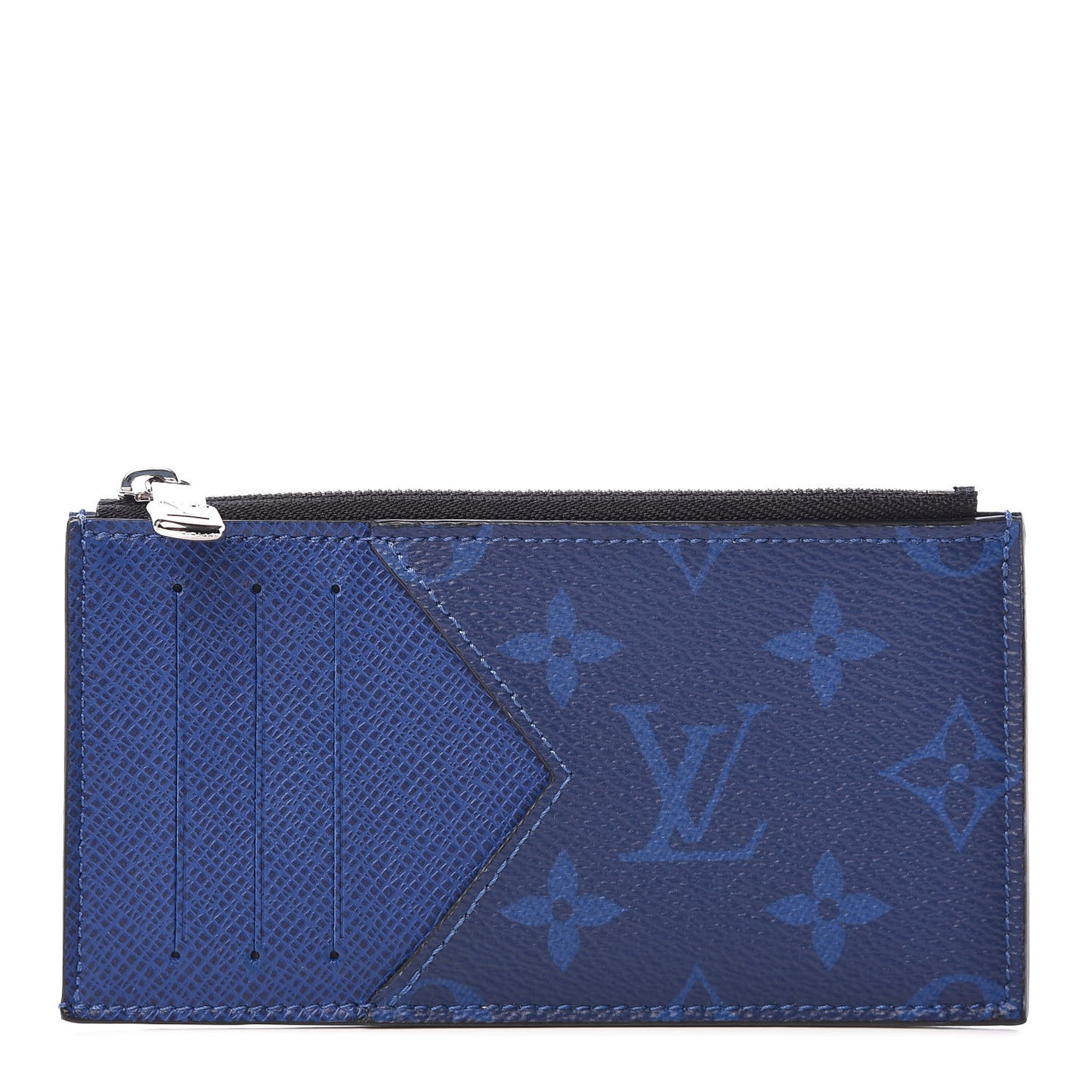 Monogram Taiga Coin Card Holder Cobalt