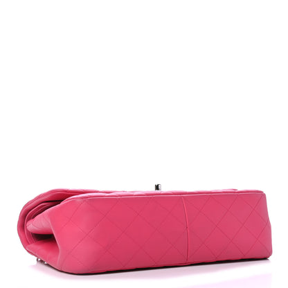 Chanel Lambskin Quilted Jumbo Double Flap Dark Pink 3 of 4