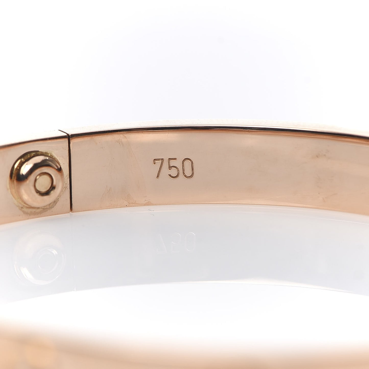 18K Pink Gold LOVE Bracelet 17