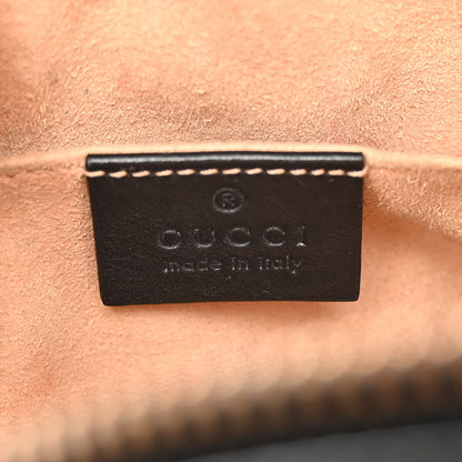 Gucci Calfskin Matelasse Mini GG Marmont Chain Shoulder Bag Black 6 of 10