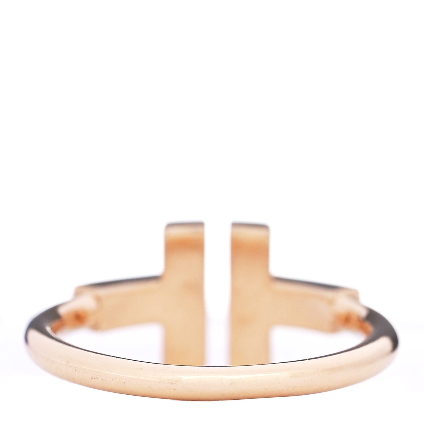 18K Rose Gold Black Onyx T Wire Ring 52 6