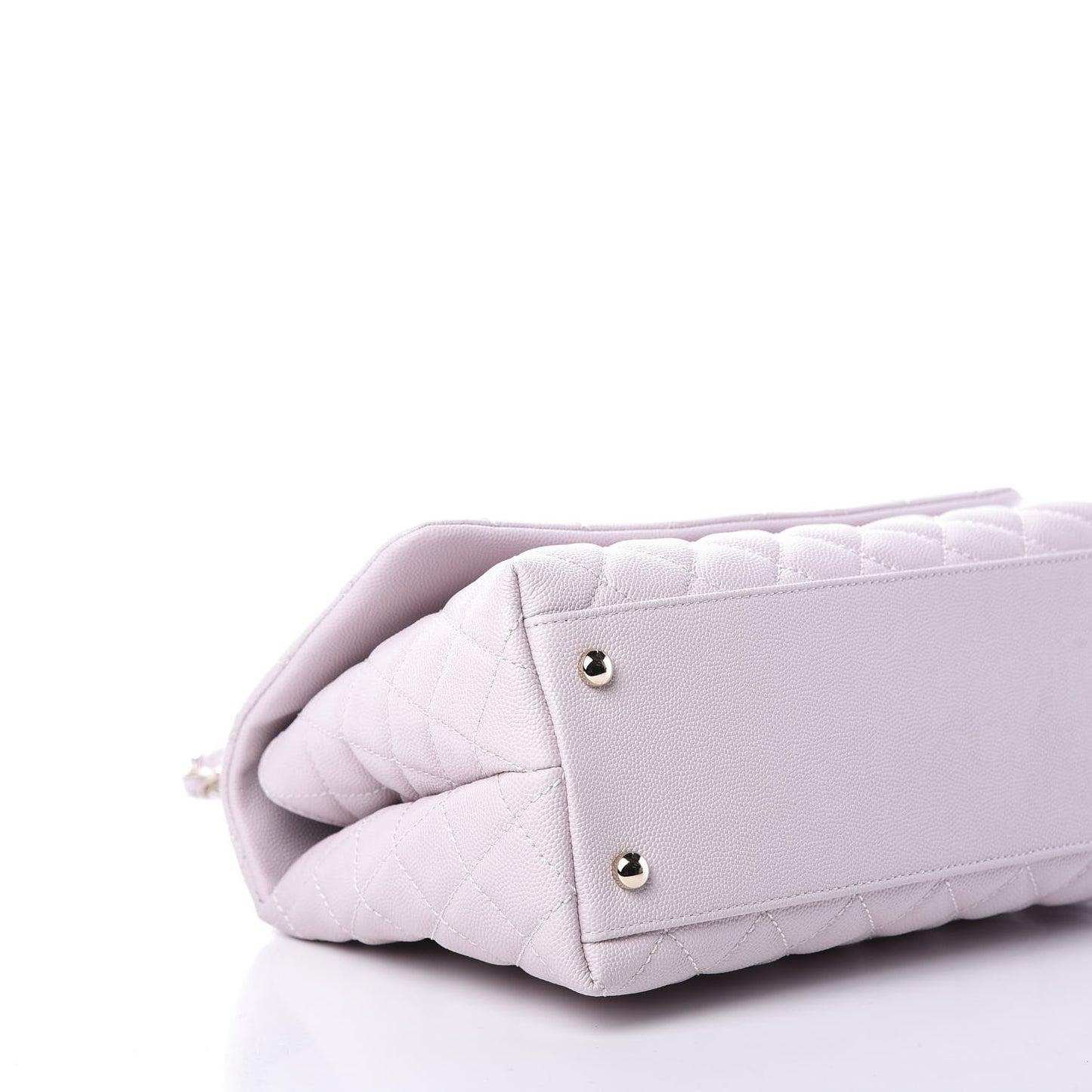 Caviar Quilted Small Coco Handle Flap Lilas Lilac