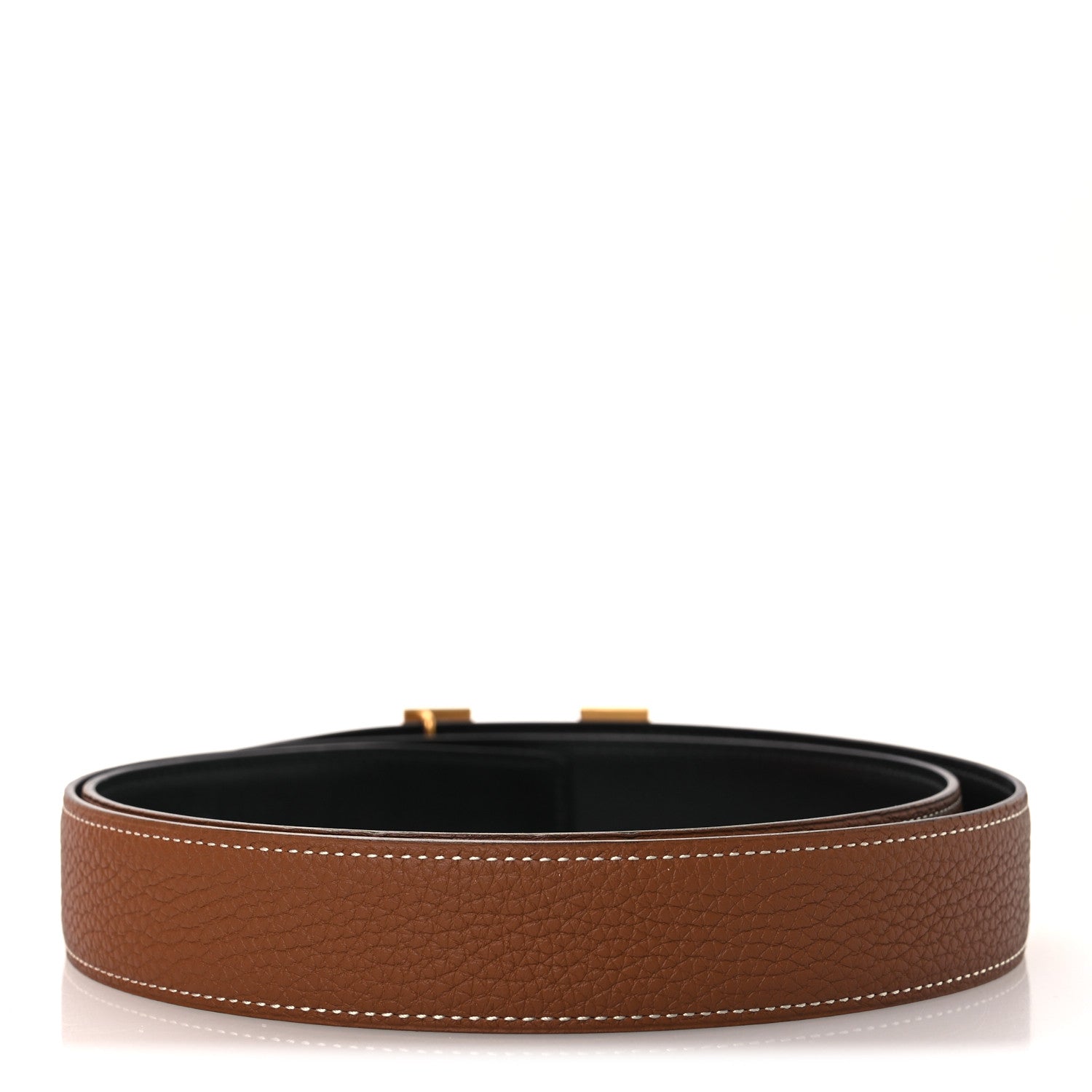 Hermes Box Togo 32mm H Belt 100 40 Black Gold 2 of 6