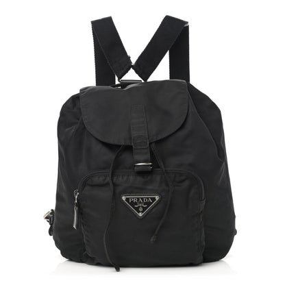 Prada Nylon Vela Cinch Backpack Black 1 of 16