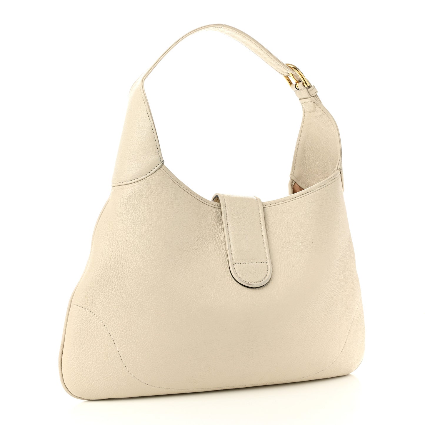 Goatskin Medium Aphrodite Shoulder Bag Mystic White