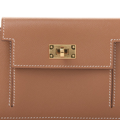 Hermes Epsom Kelly Pocket Compact Wallet Gold 9 of 10