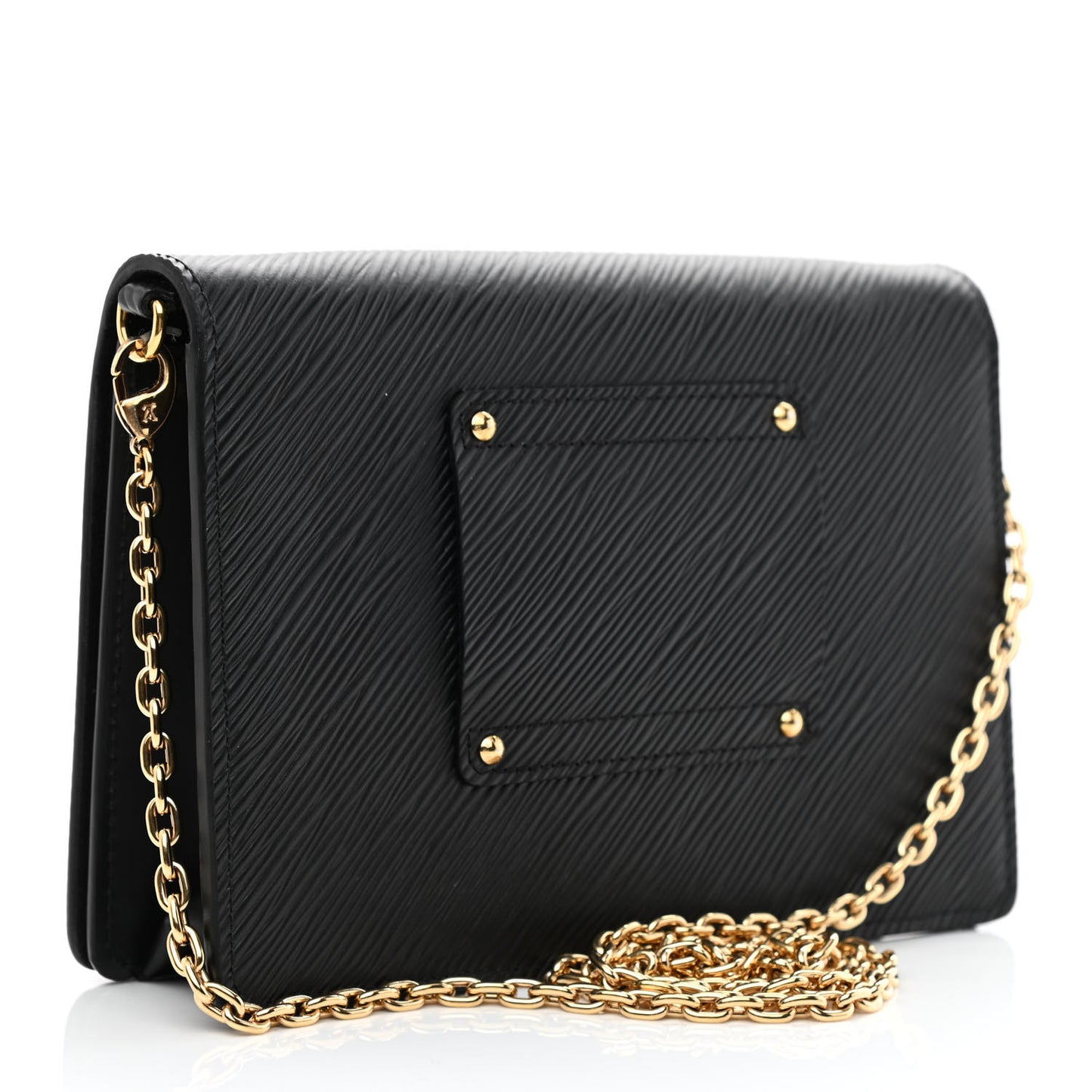 Epi Twist Belt Chain Wallet Black