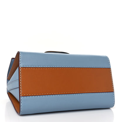 Alexander McQueen Calfskin The Small Story Bag Blue Brown 4 of 8