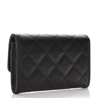 Chanel Caviar Quilted Flap Card Holder Black 3 of 9