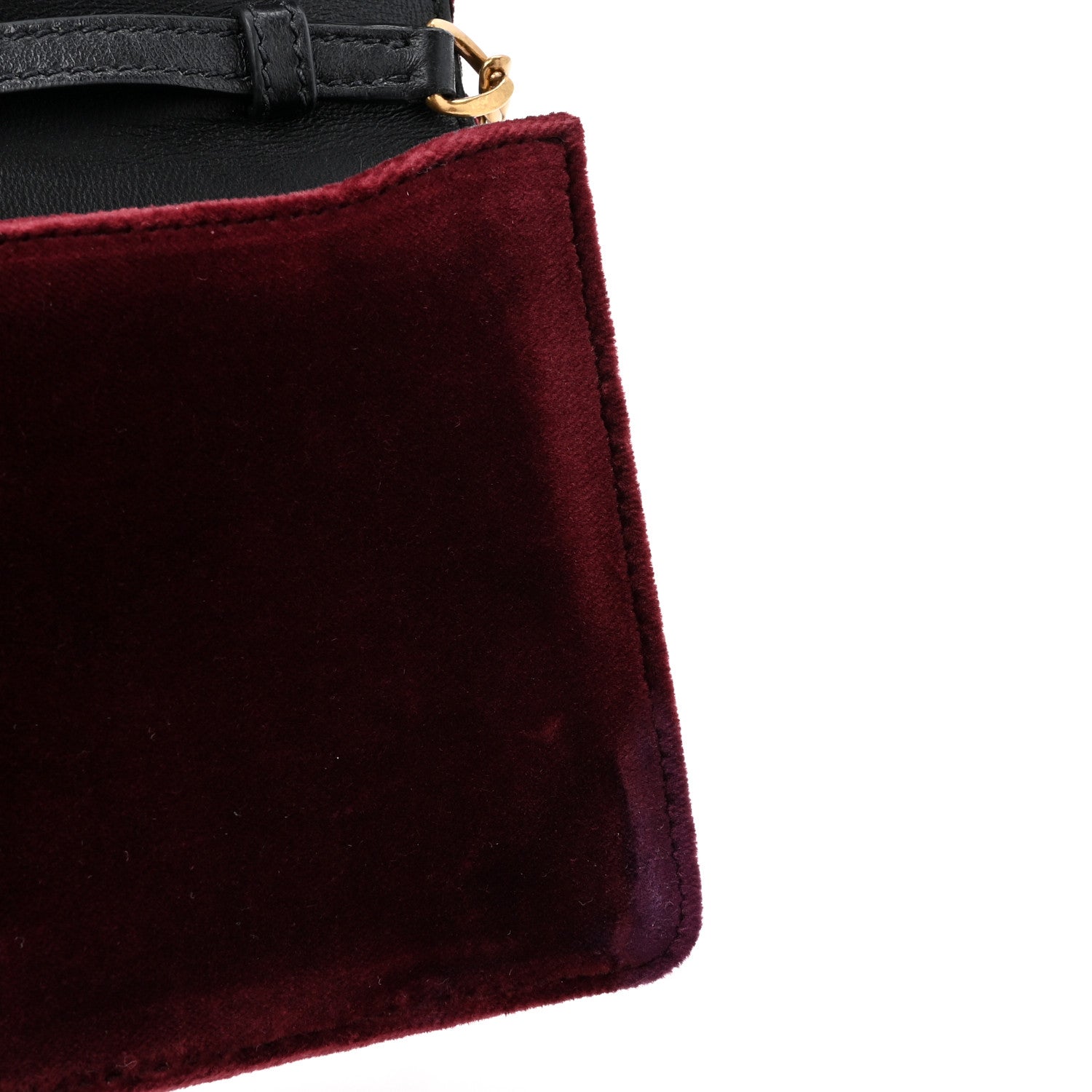 Prada Velvet City Calfskin Cahier Clutch With Chain Ribes Black 14 of 14